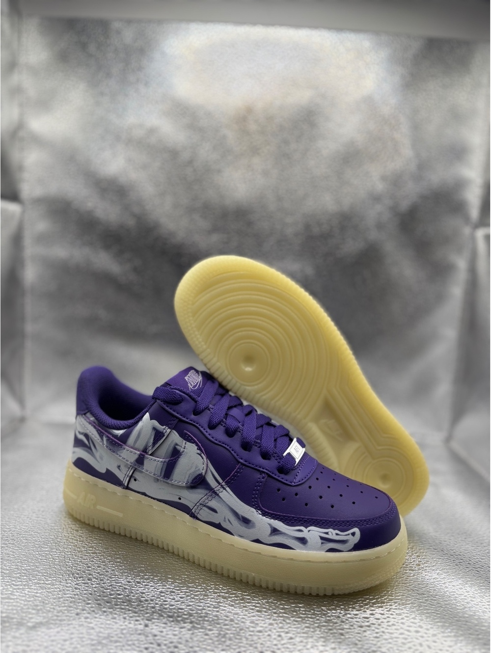 Nike Air Force 1 Low '07 QS 'Purple Skeleton